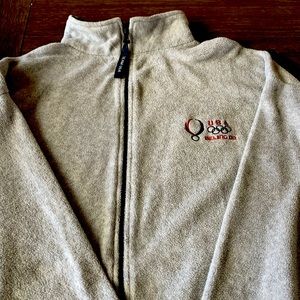 Team USA Beijing 08 Gray Fleece Jacket - Size XL
